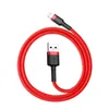 Kabel Baseus Cafule USB-A / Lightning 2.4A QC 3.0 0.5 m - czerwony